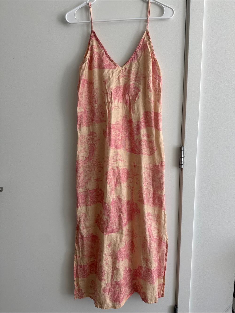 Women’s Pink & Cream Midi Slip Dress